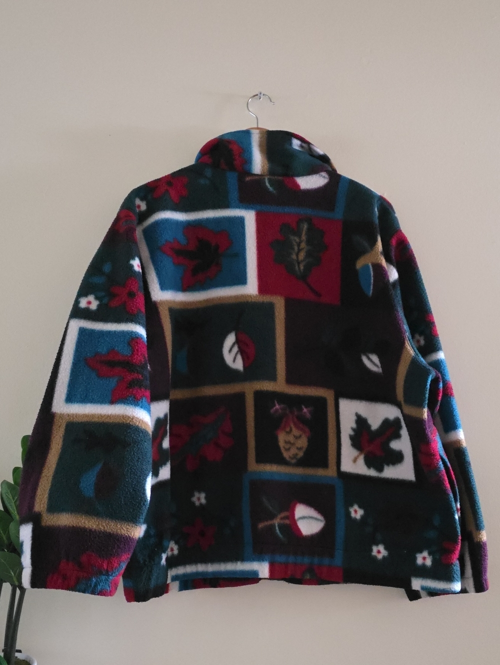 Vintage TanJay Fleece Zip Up Jacket/Sweater - Fall Theme - L - Picture 10 of 16